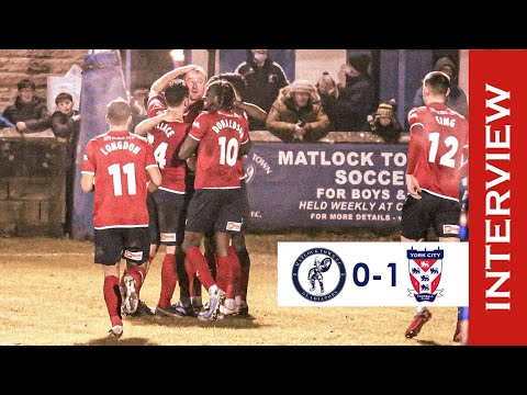 💬 "It's good because it keeps us buoyant." | Matlock Town 0-1 York City | John Askey Post-Match