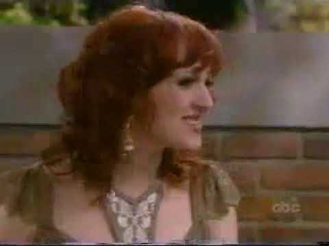 Soap catfight - One punch knock out (All My Children) - Blonde girls punches out red head.