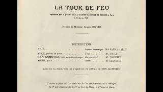 S. Lazzari, La tour de feu - Act 1 : Ballade de Naïc "Qu'es-tu venu chercher" (Ferrer) [Score Video]