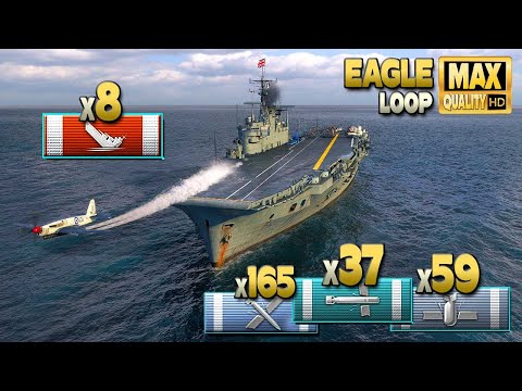 Aircraft Carrier Eagle: Huge 4k base XP game - World of Warships