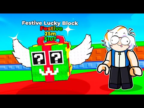 COMPRÉ 100 LUCKY BLOCKS DE NAVIDAD COMPLETO (STEAL A BRAINROT ROBLOX)
