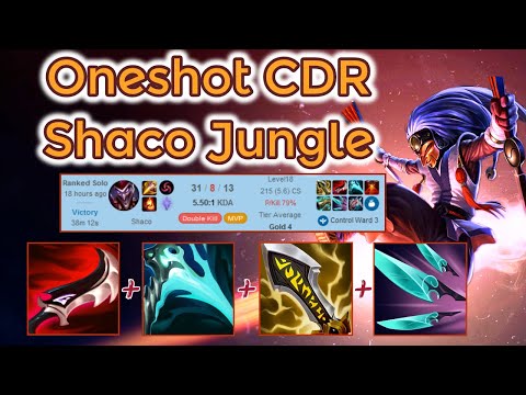 CDR Lethality Shaco Massacre - Season 12 Ranked [League of Legends] Full Gameplay - Infernal Shaco