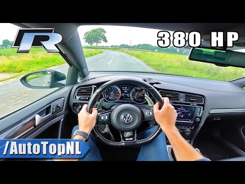 380HP VW Golf R MK7 *CUSTOM EXHAUST* POV Test Drive by AutoTopNL