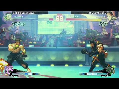 USF4 Losers Finals @ NLBC #113 - BIFU Coach Steve (Rolento) vs TSC Santhrax (Ryu) [720p/60fps]
