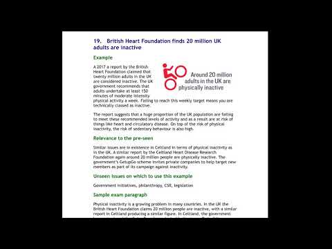 CIMA OCS November 2018 - GymFit - Industry Analysis