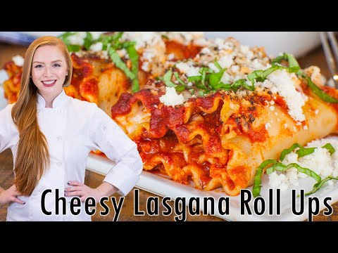 Extra CHEESY & Easy Lasagna Roll Ups!! With Chorizo...