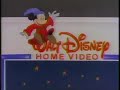 Walt Disney Home Video Vhs Commercial