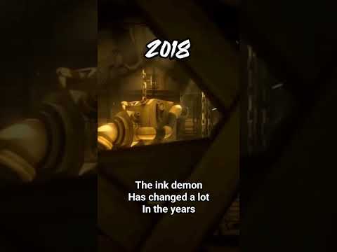 evolution of ink demon 2017-2022 which one do you like best? #batim #batdr