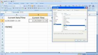 Excel Tips 28 - Display The Current Time in Excel Down to the Second