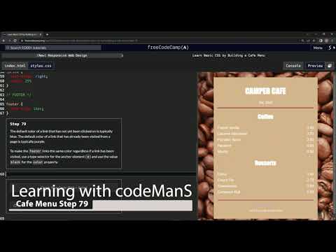 Learn Basic CSS by Building a Cafe Menu - Step 79