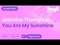 Jasmine Thompson - You Are My Sunshine (Karaoke Piano)