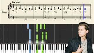 Charlie Puth - Up All Night - Piano Tutorial + Sheets