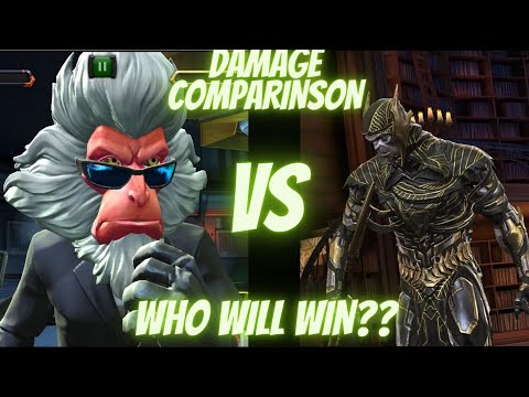 CORVUS VS HIT MONKEY DAMAGE COMPARISON