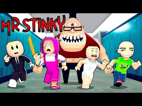 BOBBY PLAYS MR. STINKY’S DETENTION OBBY ALL PARTS /w JJ, MASH, AND BOSS BABY| Roblox Funny Moments