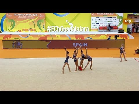 2018 European Rhythmic Gymnastics Championships - Junior Final + Groups 3 Balls + 2 Ropes Group C
