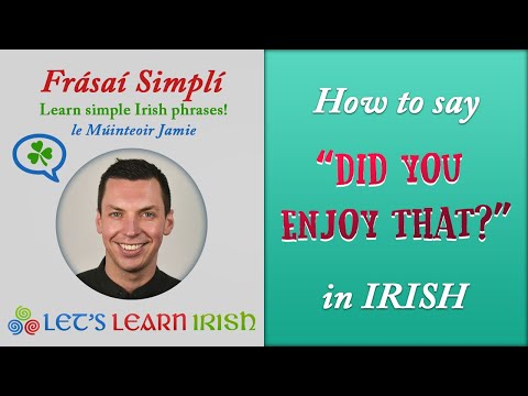 How to say "Did you enjoy that?"