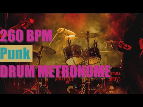 Punk - Drum Metronome Loop - 260 BPM