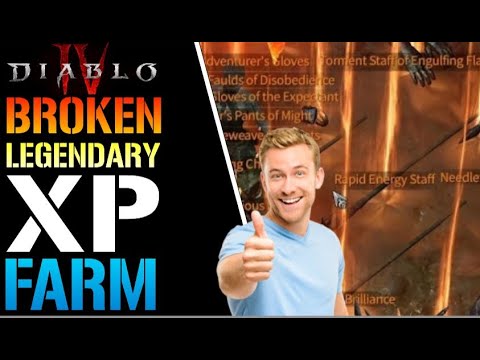 Diablo 4: BROKEN Legendary XP Farm! AFTER PATCH! INSANE Farming Glitch