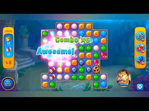 фишдом 2022 # 10550 уровень - прохождение без бустеров # Fishdom,  10550  level - no Boosters.