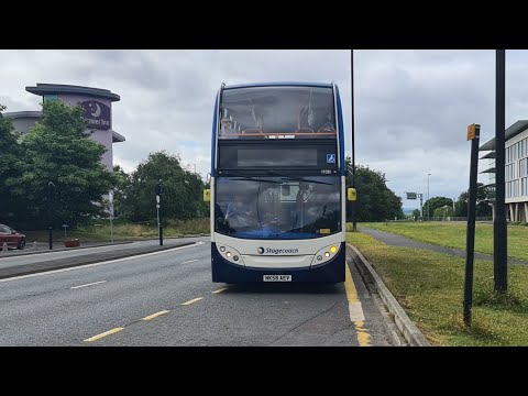 Stagecoach North East E400 Trident 19381 Route X79 *THRASH*