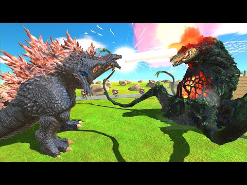 GOJIRA GODZILLA VS BIOLLANTE - Animal Revolt Battle Simulator