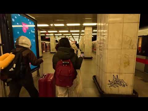 PRAGUE - CZECH REPUBLIC | Metro ride from Pankrác to Kačerov + walk to Praha-Kačerov train station