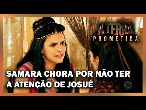 Samara chora por não ter a atenção de Josué | A TERRA PROMETIDA