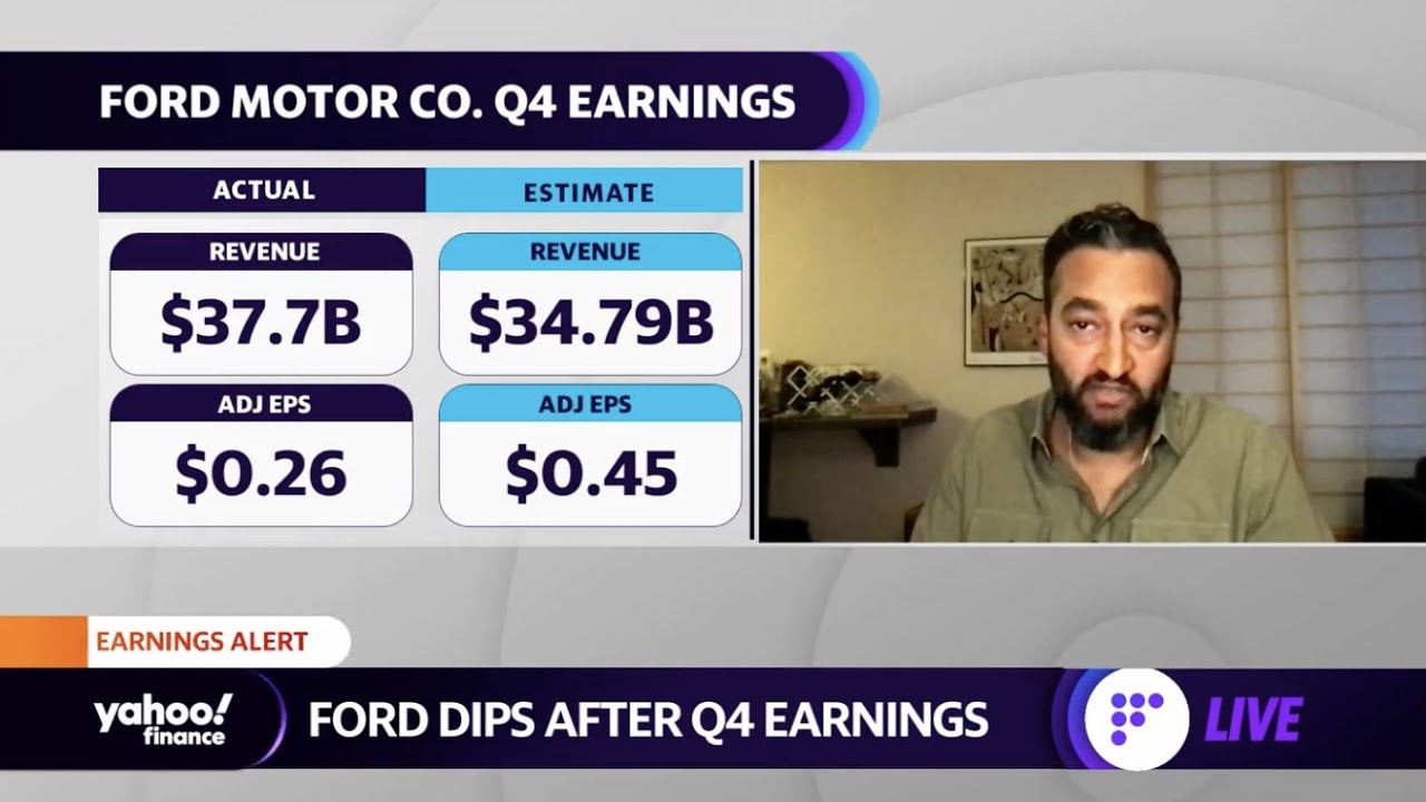 Ford shares dip after Q4 earnings report, revenue beat