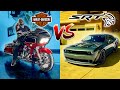 HELLCAT vs HARLEY - A DAY IN THE LIFE OF A YOUTUBE STAR