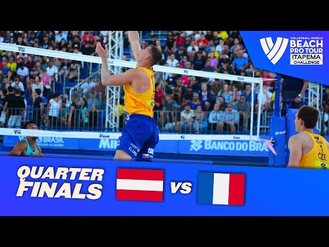 Perusic/Schweiner vs. Krou/Gauthier-Rat - Quarterfinal Highlights of Itapema 2022 #BeachProTour