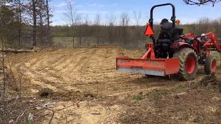 Compact Tractor Leveling Ground