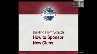 2024-10 New Toastmasters Clubs: Sponsors and Mentors