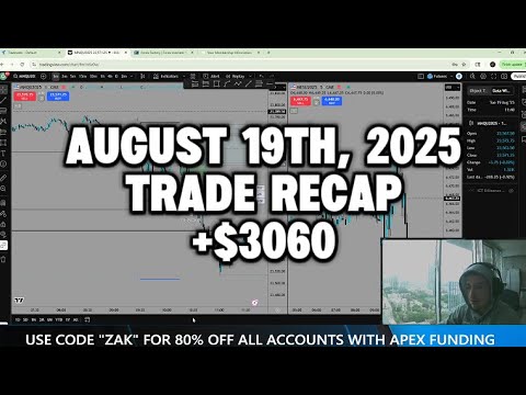 August 19th, 2025 | Trade Recap | +$3060 | Insane Trading Day!