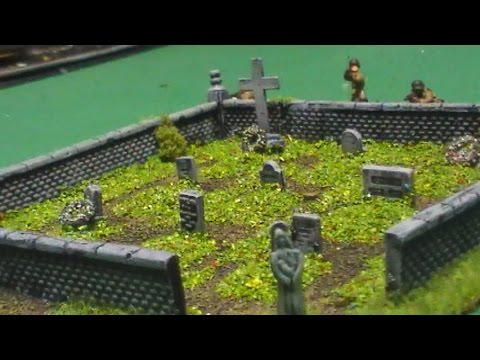 How to make a Wargaming 20mm cemetery terrain piece