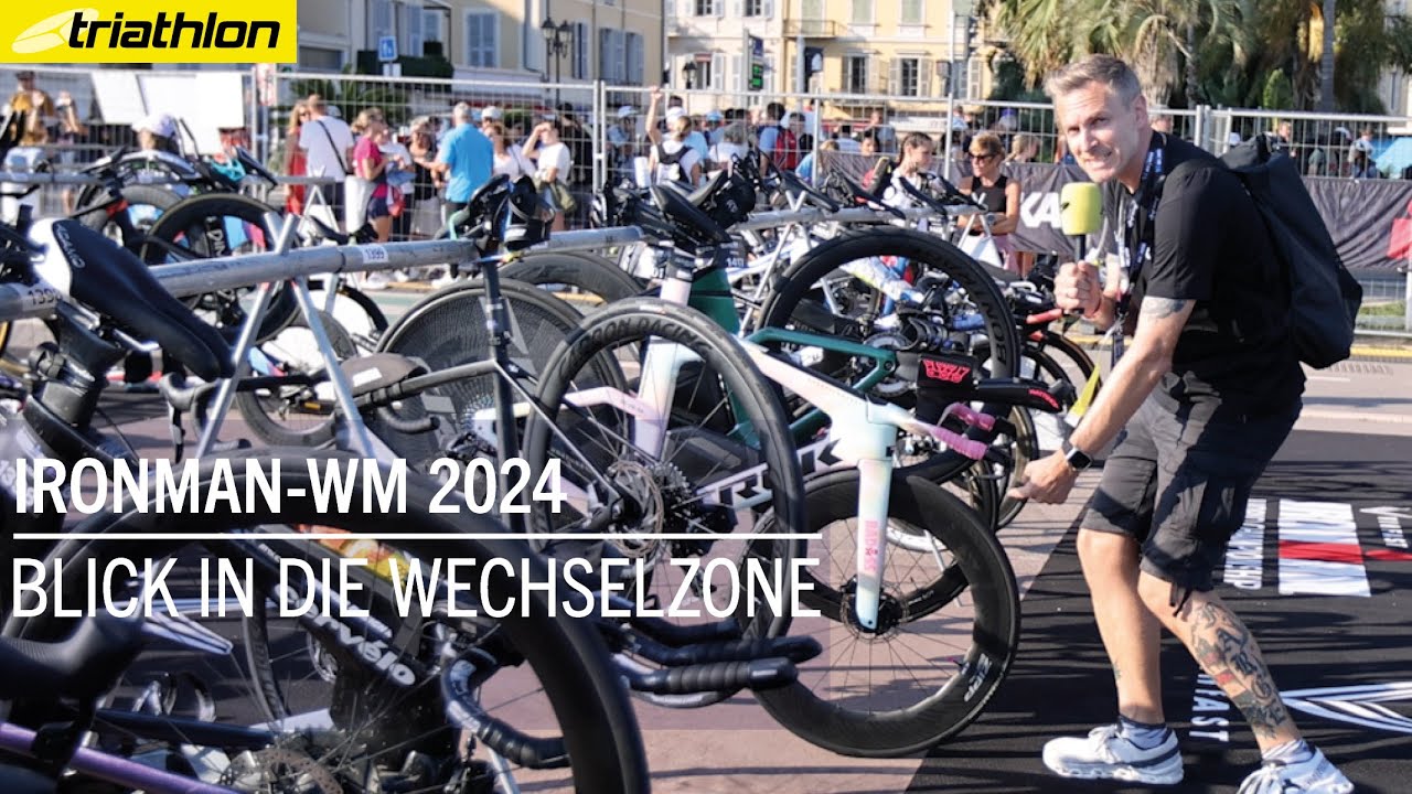 Blick in die Wechselzone: Welche Räder fahren die Agegrouperinnen in Nizza? | Ironman-WM Nizza 2024