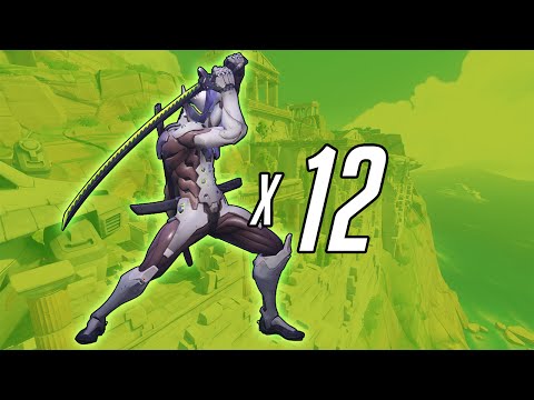 Overwatch: I Am The Worst Ninja - 12 Genji Gameplay!