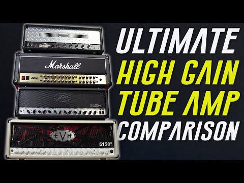 HIGH GAIN AMP COMPARISON ☢️ Mesa Dual Rectifier ⚡️ Marshall JVM410H ⚡️ Peavey 6505+ ⚡️ EVH 5150III