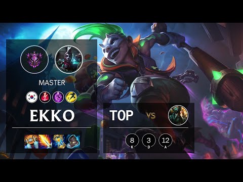 Ekko Top vs Gangplank - KR Master Patch 10.24