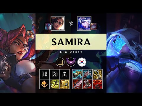 Samira ADC vs Ashe - KR Master Patch 25.14