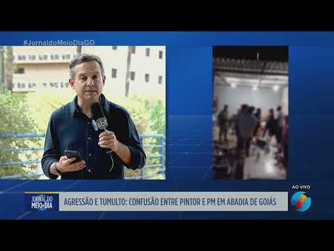 Confusão entre pintor e PM em Abadia de Goiás