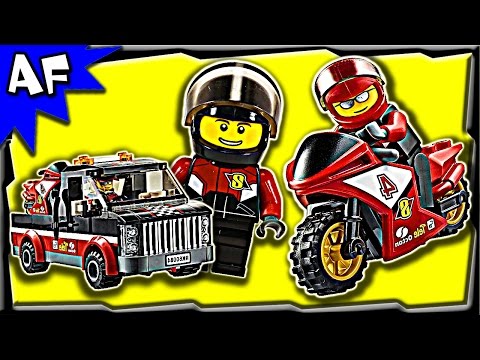 Vidéo LEGO City 60084 : Le transporteur de motos de course