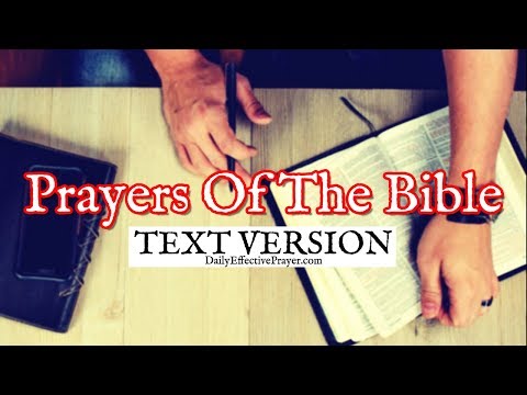 Prayers Of The Bible (Text Version - No Sound) Video
