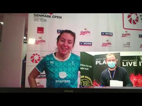 Jordan Hart after her match against Nozomi Okuhara