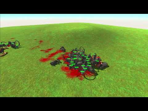 Animal Revolt Battle Simulator// 25 Cape buffalo VS 25 Emperor Scorpion