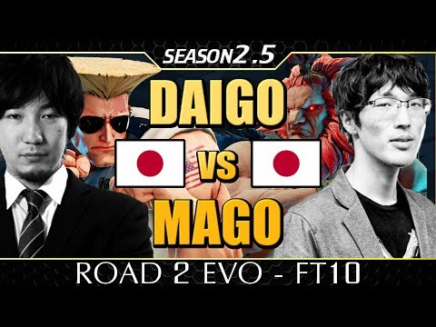 SFV Daigo vs Mago FT10 [GUILE vs AKUMA] Road To EVO Season 2.5
