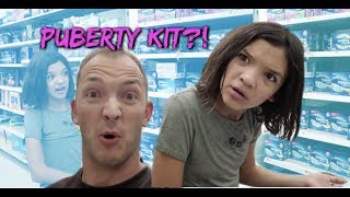 PUBERTY &amp; PERIOD SHOPPING scavenger hunt with DAD!