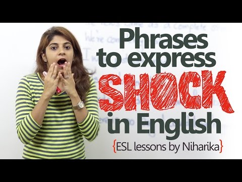 英語を学ぶ-衝撃を表現する英語フレーズ(無料英会話レッスン) (Learn English - English phrases to express shock.( Free English speaking lesson))