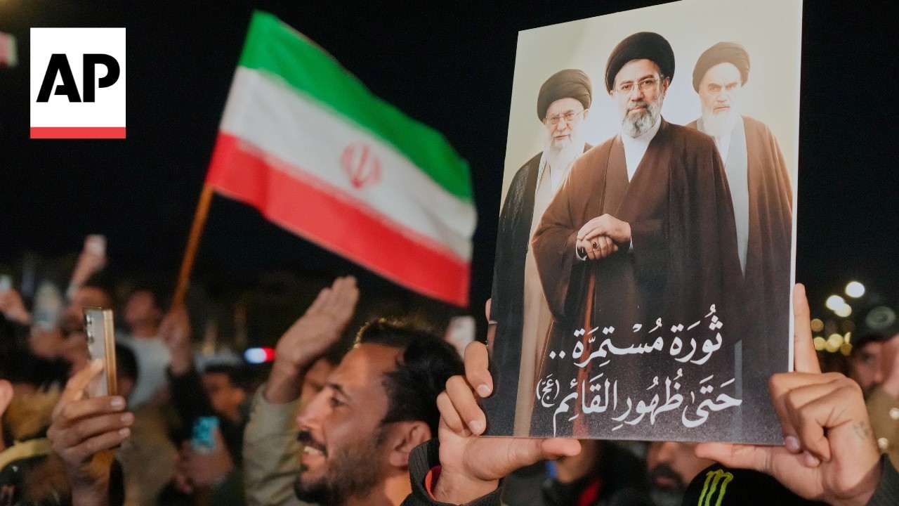 Video | People in Iraq show support for Iran's next supreme leader Mojtaba Khamenei