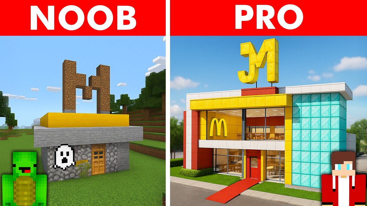 POOR vs RICH McDonalds Battle in Minecraft Thumbnail
