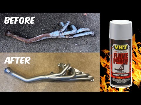 Restoring My Supra’s Rusty Header with VHT Paint + Titanium Studs